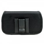Wholesale Extendable Horizontal Vinyl Belt Pouch Large 22 Fits iPhone 13 and more (Black)